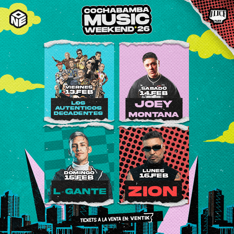 Cochabamba Music Weekend pase de 4 DIAS image}